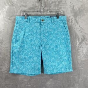 Vineyard Vines Shorts Mens 33 Breaker Chino 9" Inseam Abstract Turtle AOP Print